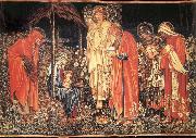 Burne-Jones, Sir Edward Coley The adoracion of the three Kings oil on canvas